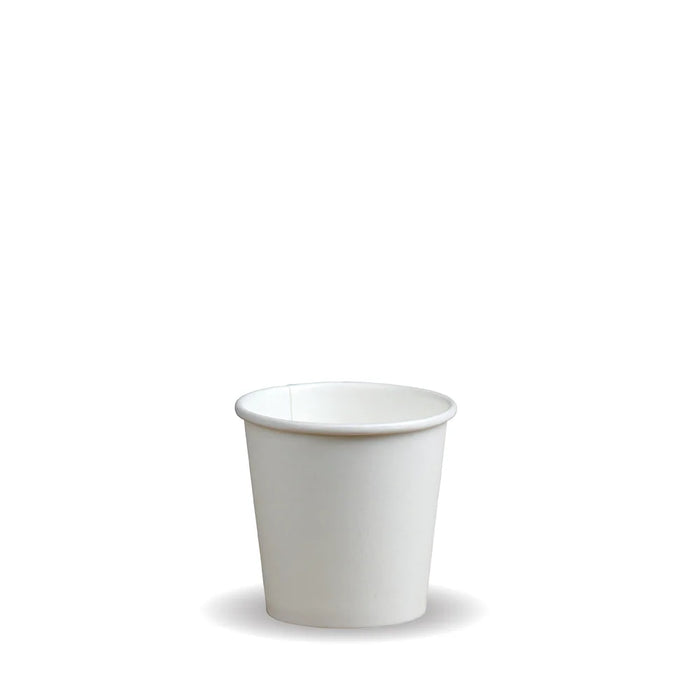 4oz White Compostable Single Wall Cups