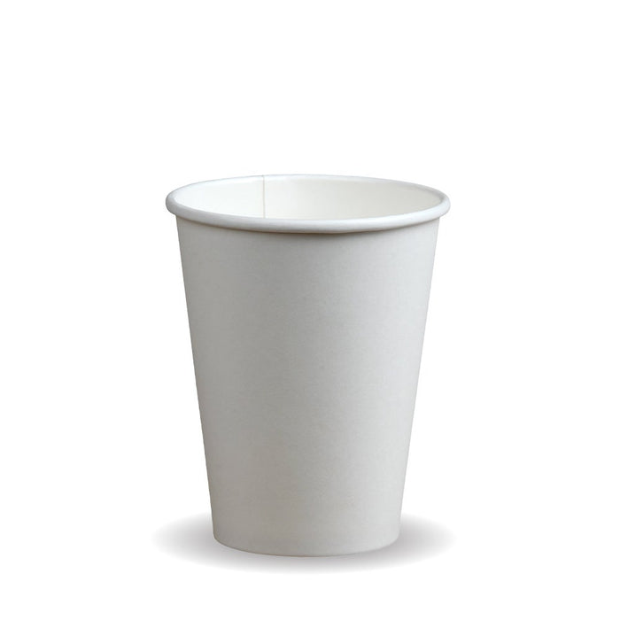 12oz White Compostable Single Wall Cups