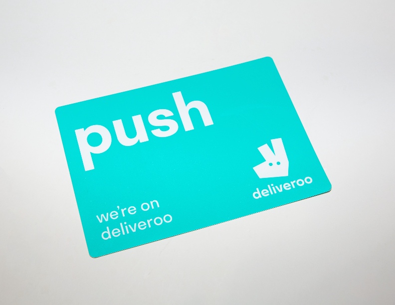 Deliveroo - Push/Pull Door Sticker