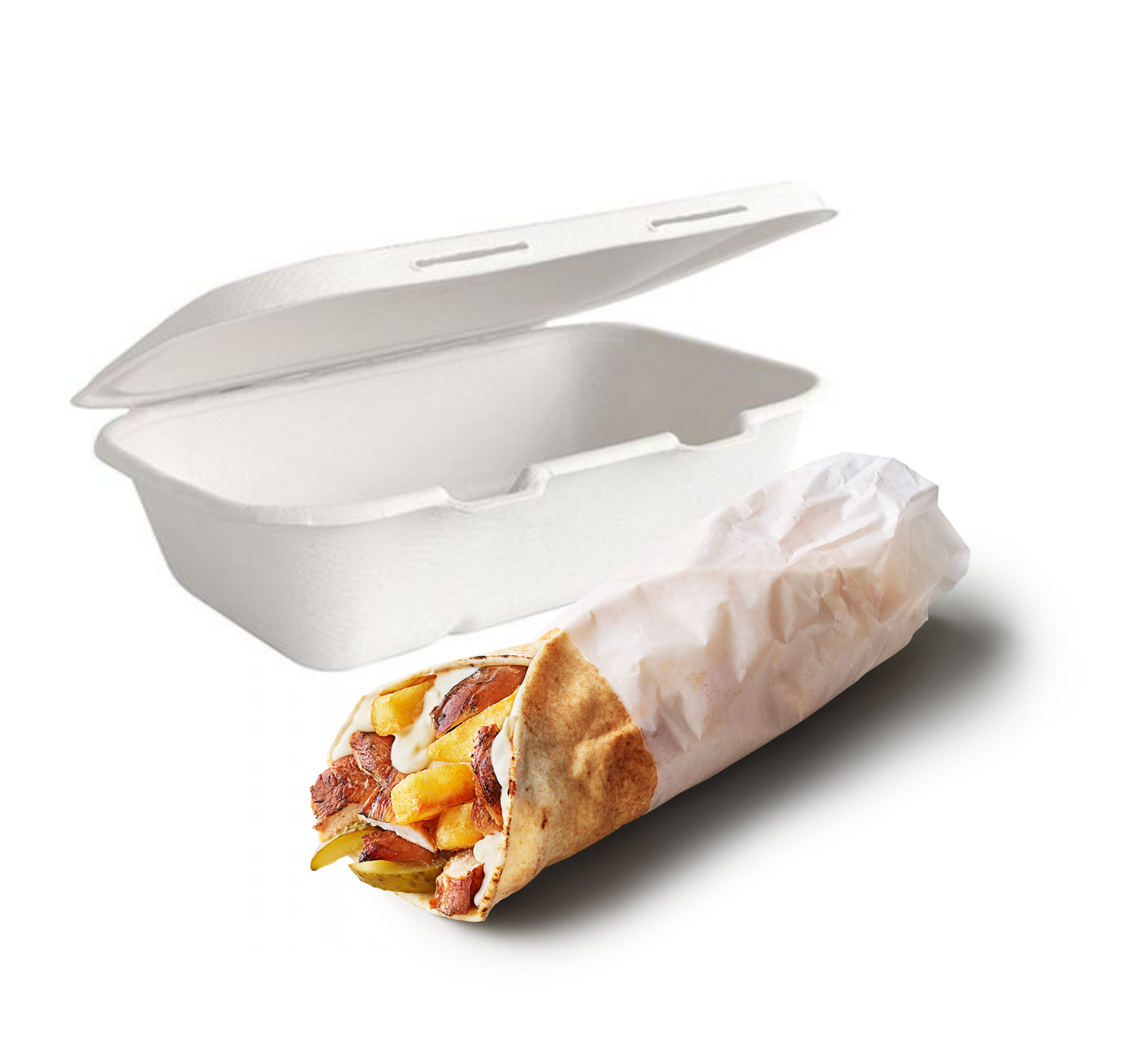 Clamshells - BioCane — Deliveroo Packaging