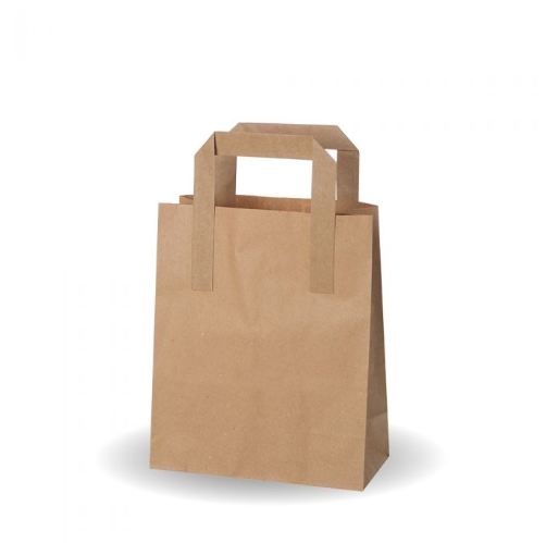 Small Kraft SOS Bag With Flat Handle