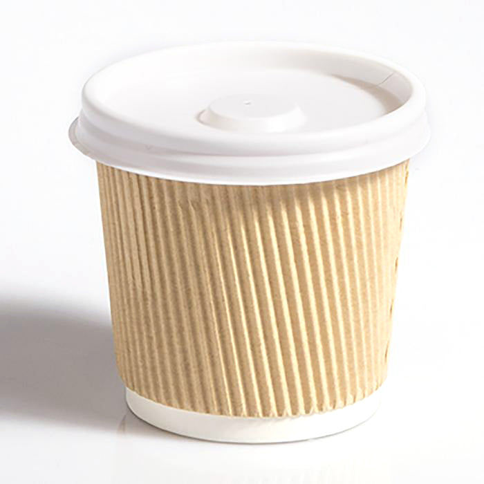 4oz White CPLA Coffee Espresso Cup Lids