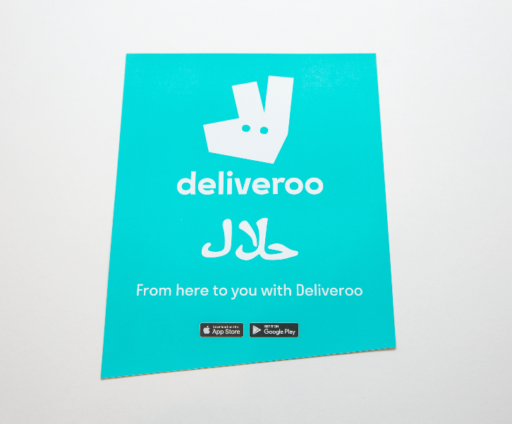 Deliveroo - Halal Window Sticker