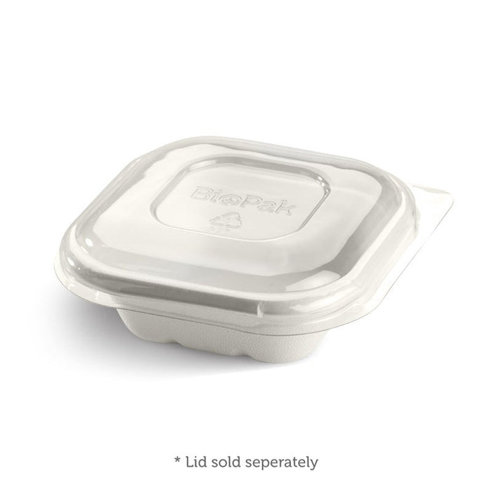 Biocane Box 280ml White BioCane Takeaway Containers — Deliveroo Packaging
